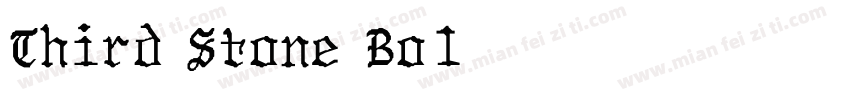 Third Stone Bold字体转换